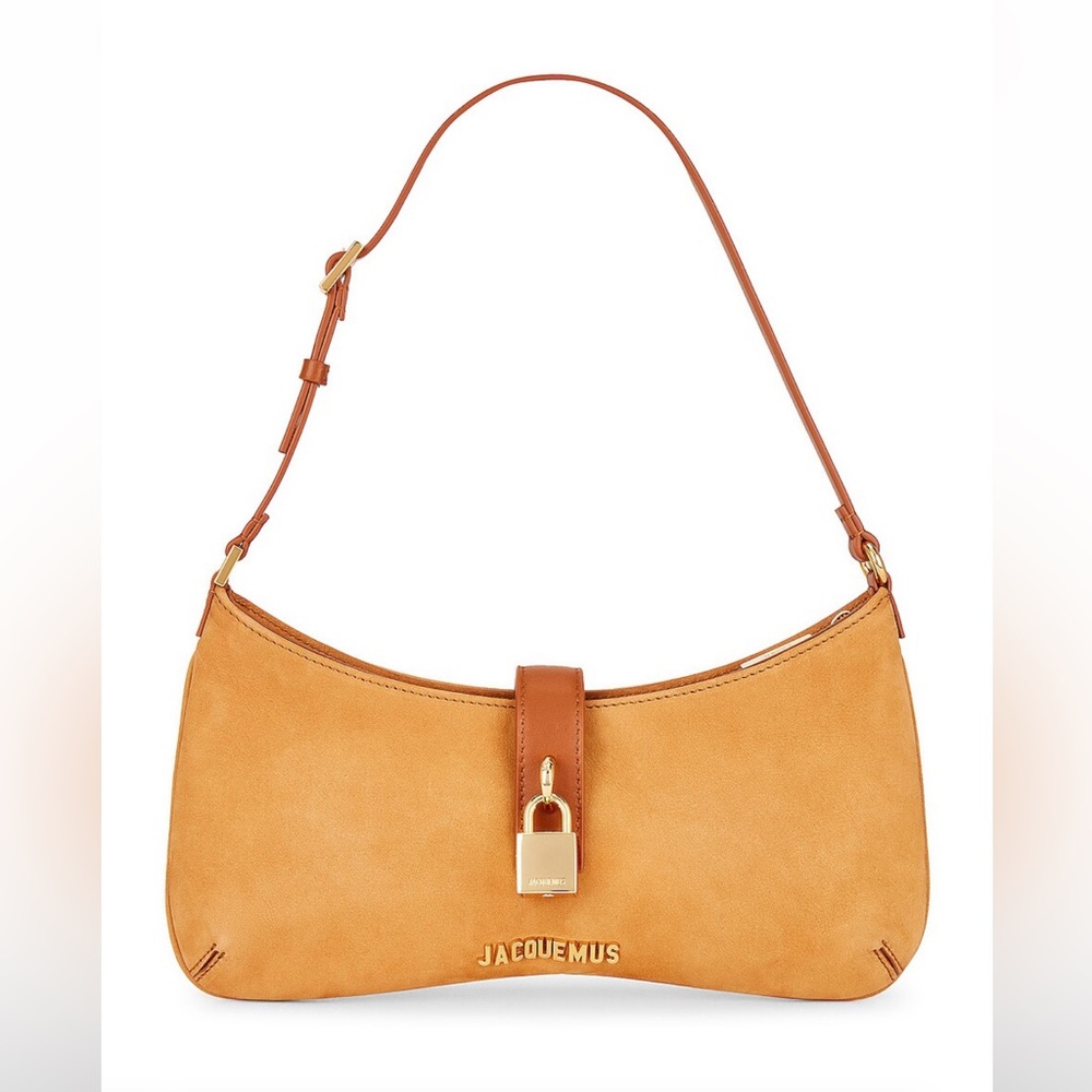 Jacquemus Tan Le Raphia 'Le Bisou Cadenas' Bag